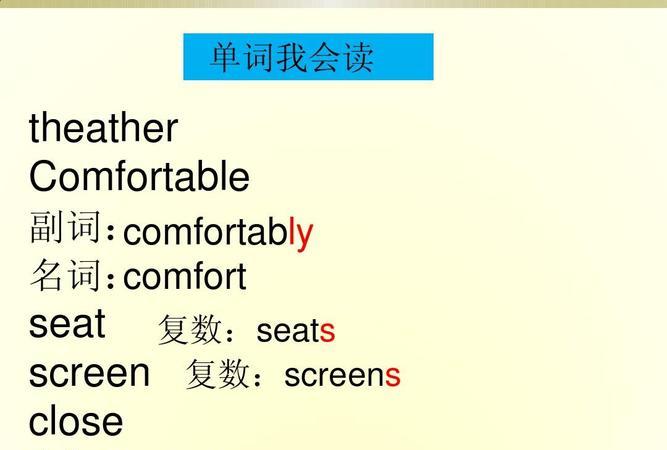 comfortable的副词形式有哪些